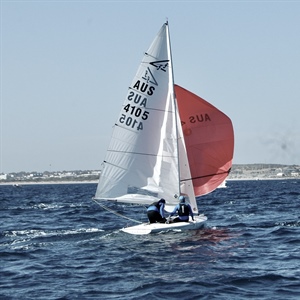 Two leaders edging away from the rest of the fleet